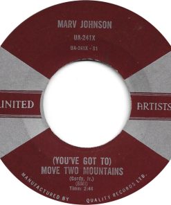 Marv Johnson -  I Need You / (You've Got To) Move Two Mountains (7") (Very Good Plus (VG+))