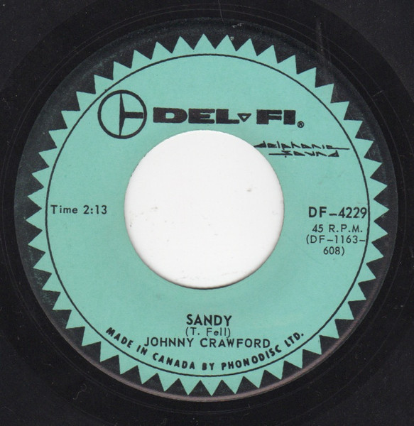 Johnny Crawford - Sandy (7", Single) (Very Good Plus (VG+))