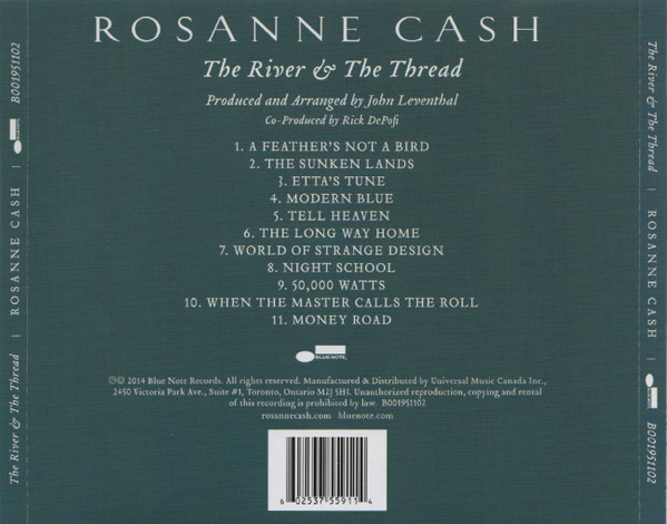 Rosanne Cash - The River & The Thread (CD, Album) (Near Mint (NM or M-)) - Image 2