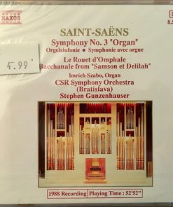 Saint-Saëns* - CSR Symphony Orchestra (Bratislava)*, Stephen Gunzenhauser, Imrich Szabo - Symphony No. 3 "Organ" / Le Rouet D'omphale / Bacchanale From "Samson Et Delilah" (CD) (Near Mint (NM or M-))