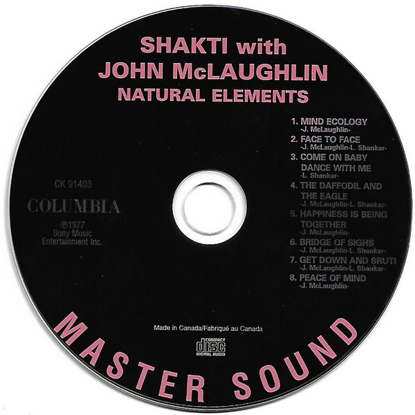 Shakti (2) With John McLaughlin - Natural Elements (CD, Album, RE) (Near Mint (NM or M-)) - Image 3