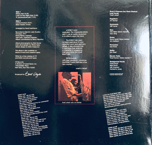 Yusef Lateef With Art Farmer - Autophysiopsychic (LP, Album, Ter) (Very Good (VG)) - Image 2