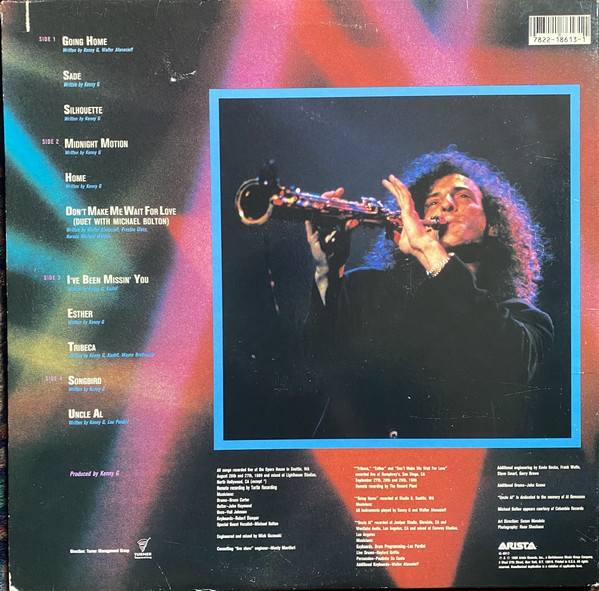Kenny G (2) - Live (2xLP, Gat) (Very Good Plus (VG+)) - Image 4