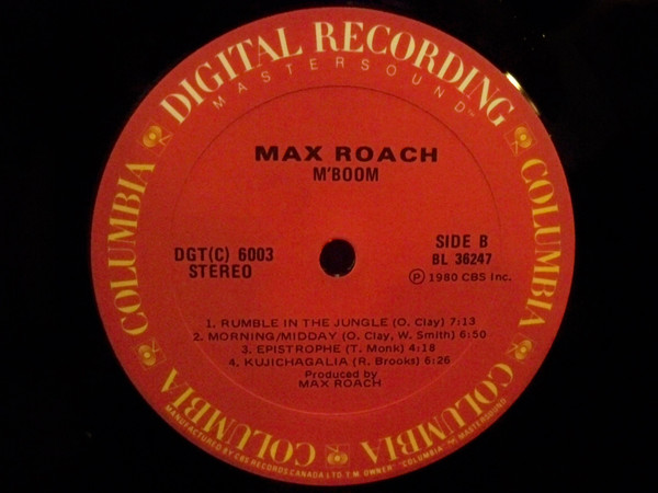 Max Roach - M'Boom (LP) (Near Mint (NM or M-)) - Image 3