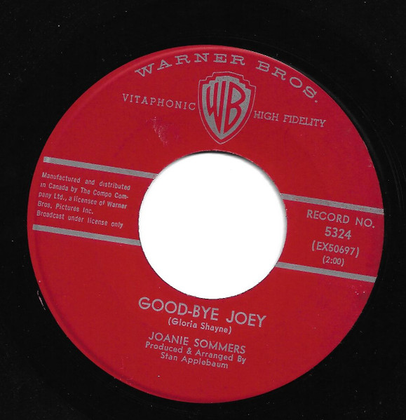 Joanie Sommers - Good-Bye Joey (7", Single) (Near Mint (NM or M-))