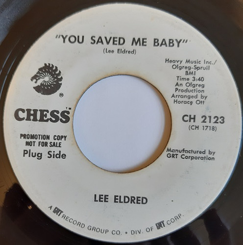 Lee Eldred - You Saved Me Baby (7", Single, Promo) (Very Good Plus (VG+))