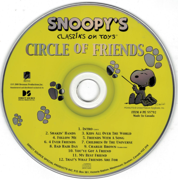 Snoopy's Classiks On Toys - Snoopy's Circle Of Friends (CD, Album) (Near Mint (NM or M-)) - Image 3