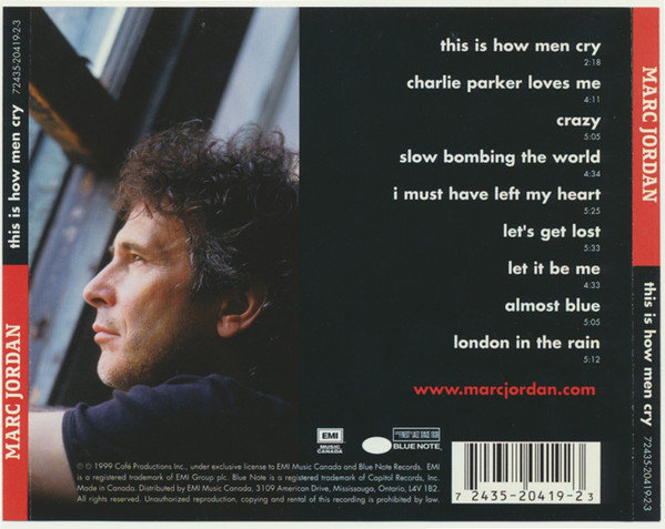 Marc Jordan - This Is How Men Cry (CD, Album) (Near Mint (NM or M-)) - Image 2