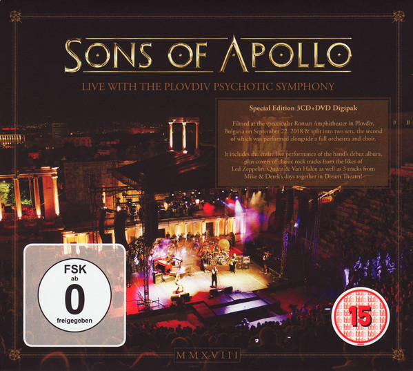 Sons Of Apollo - Live With The Plovdiv Psychotic Symphony (3xCD + DVD-V, Multichannel, NTSC + Album, S/Editio) (Near Mint (NM or M-))
