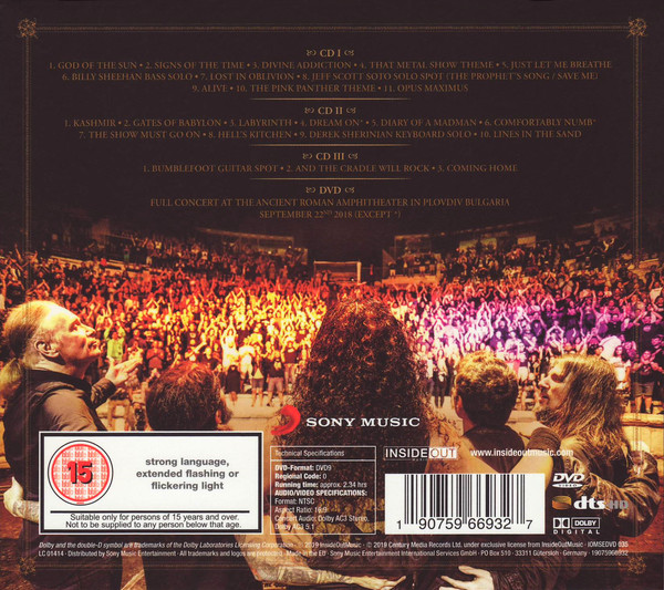 Sons Of Apollo - Live With The Plovdiv Psychotic Symphony (3xCD + DVD-V, Multichannel, NTSC + Album, S/Editio) (Near Mint (NM or M-)) - Image 3