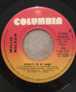 Willie Nelson - Always On My Mind / The Party's Over (7", Single) (Very Good Plus (VG+))