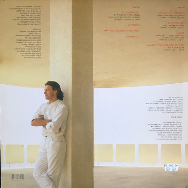 John McLaughlin - Belo Horizonte (LP, Album, Los) (Near Mint (NM or M-)) - Image 2