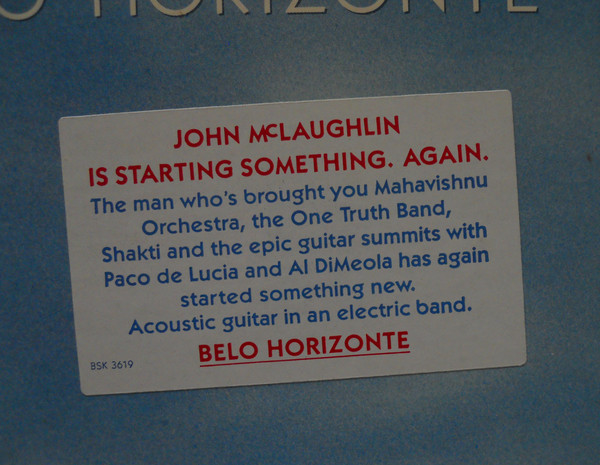 John McLaughlin - Belo Horizonte (LP, Album, Los) (Near Mint (NM or M-)) - Image 5