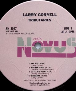 Larry Coryell with John Scofield and Joe Beck - Tributaries (LP, Album, Ter) (Very Good Plus (VG+)) - Image 3