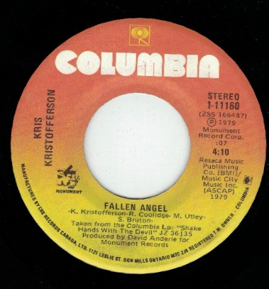 Kris Kristofferson - Prove It To You One More Time Again / Fallen Angel (7", Single) (Near Mint (NM or M-)) - Image 2