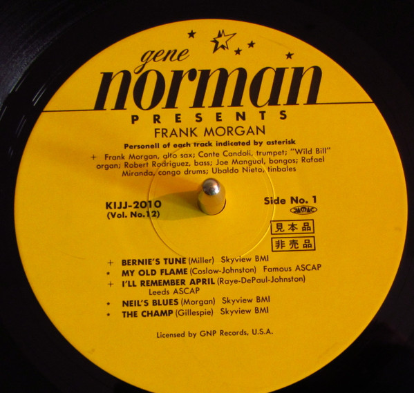 Frank Morgan With Conte Candoli And Machito's Rhythm Section - Frank Morgan (LP, Album, Mono, Ltd, Promo, RE) (Near Mint (NM or M-)) - Image 3