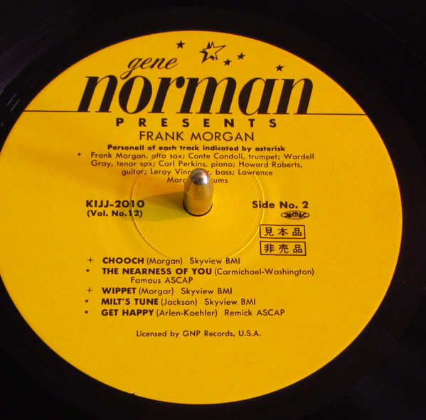 Frank Morgan With Conte Candoli And Machito's Rhythm Section - Frank Morgan (LP, Album, Mono, Ltd, Promo, RE) (Near Mint (NM or M-)) - Image 4