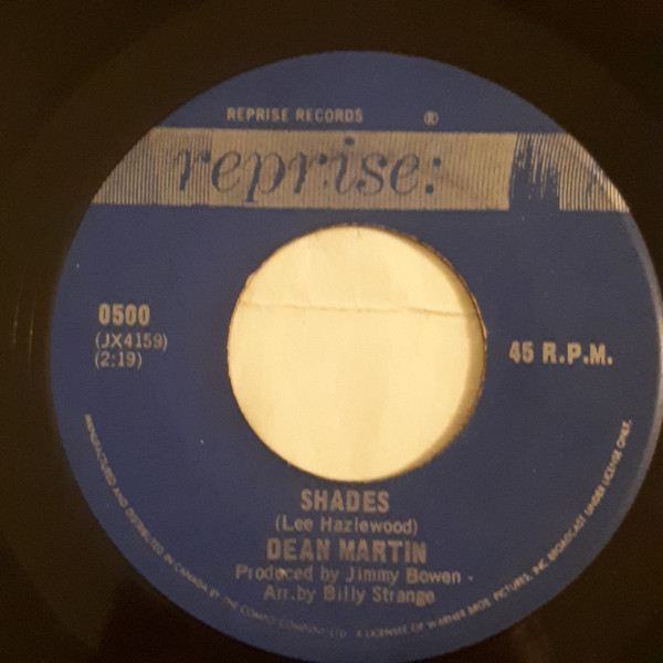 Dean Martin - A Million And One / Shades (7", Single) (Near Mint (NM or M-)) - Image 2