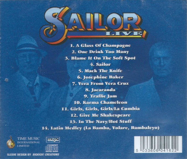 Sailor - Live (CD, Album) (Mint (M)) - Image 2