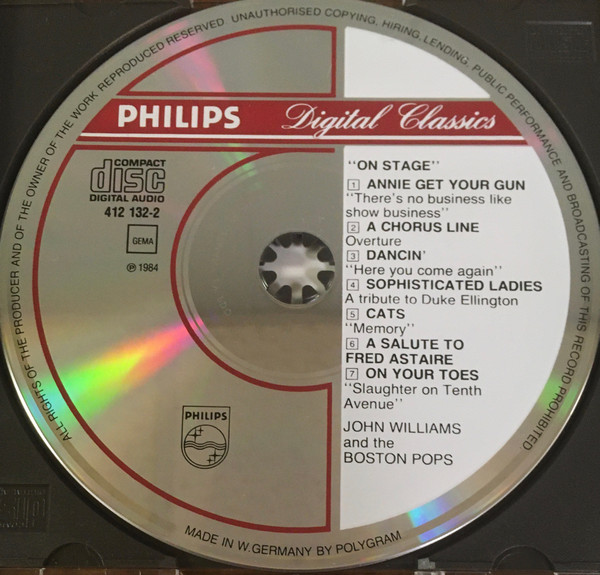 John Williams (4), Boston Pops Orchestra - On Stage (CD, Album) (Near Mint (NM or M-)) - Image 3