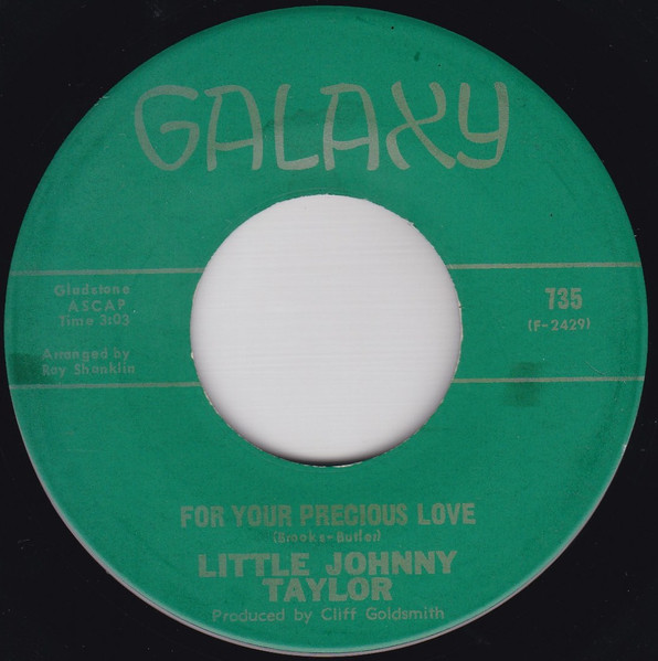 Little Johnny Taylor - For Your Precious Love / I've Never Had A Woman Like You Before (7") (Very Good (VG))