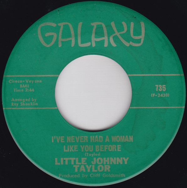 Little Johnny Taylor - For Your Precious Love / I've Never Had A Woman Like You Before (7") (Very Good (VG)) - Image 2