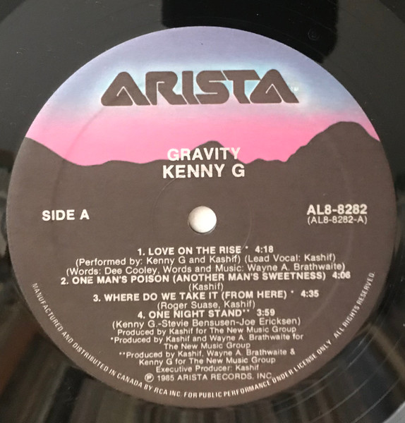 Kenny G (2) & G Force (8) - Gravity (LP, Album) (Near Mint (NM or M-)) - Image 3