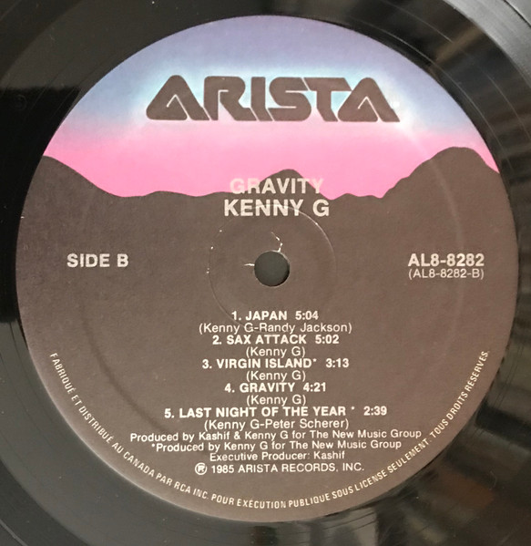 Kenny G (2) & G Force (8) - Gravity (LP, Album) (Near Mint (NM or M-)) - Image 4