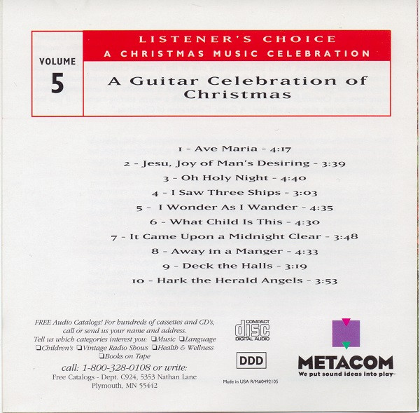 Jonathan Burchfield - A Guitar Celebration Of Christmas (CD, RE) (Near Mint (NM or M-)) - Image 4