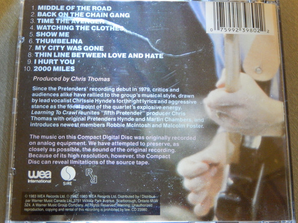 The Pretenders - Learning To Crawl (CD, Album, RE) (Mint (M)) - Image 3
