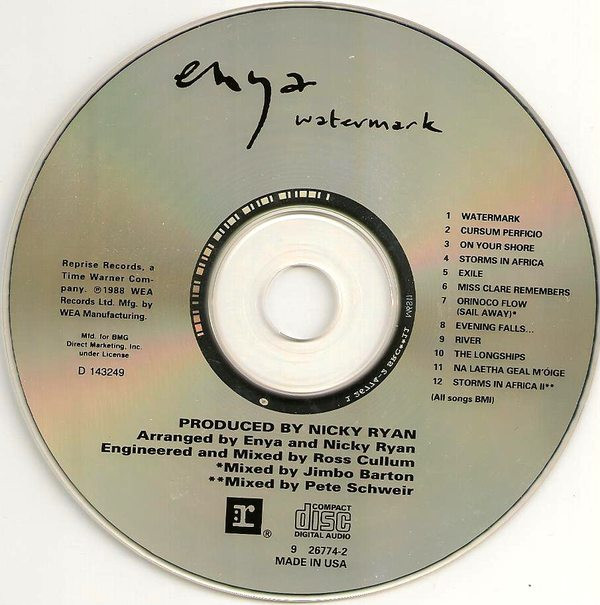 Enya - Watermark (CD, Album, Club, RE, Spe) (Near Mint (NM or M-)) - Image 3