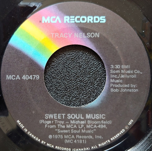 Tracy Nelson - Sweet Soul Music / Nothing I Can't Handle (7", Single, M/Print) (Very Good Plus (VG+)) - Image 2
