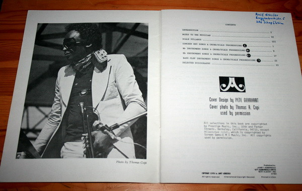 Jamey Aebersold - Miles Davis (Eight Classic Jazz Originals You Can Play) (LP) (Very Good (VG)) - Image 4