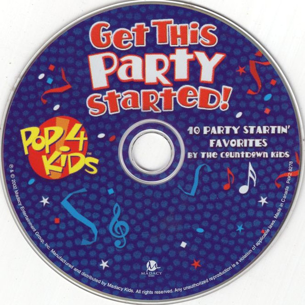 The Countdown Kids - Get This Party Started! (CD) (Mint (M)) - Image 3