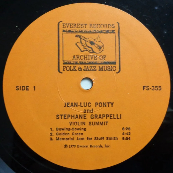 Jean-Luc Ponty, Stephane Grappelli* - Violin Summit (LP, Album, RE) (Near Mint (NM or M-)) - Image 5