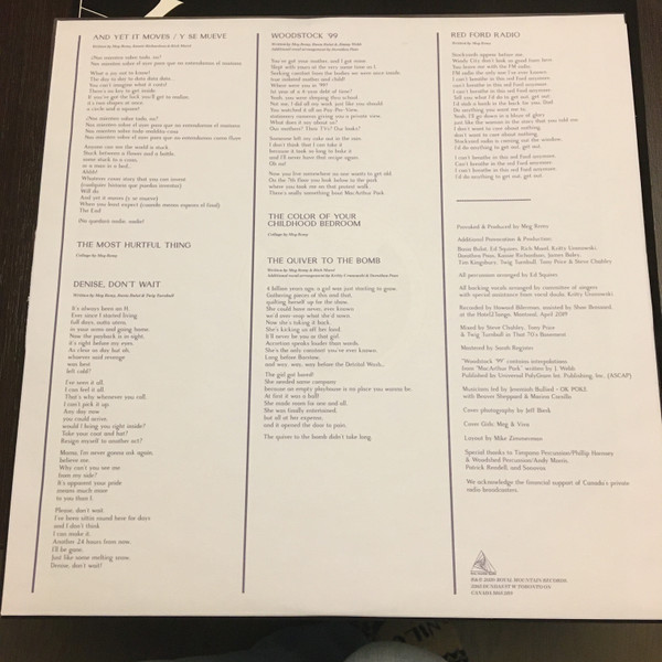 U.S. Girls - Heavy Light (LP, Album, Whi) (Near Mint (NM or M-)) - Image 4