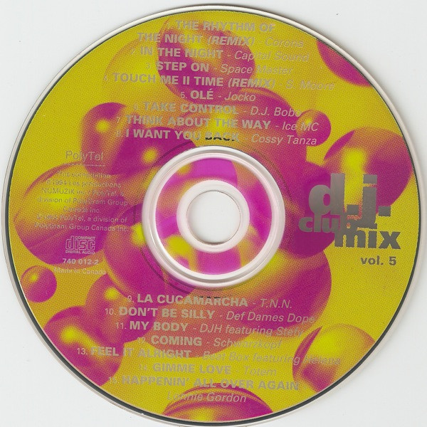 Various - D.J. Club Mix Vol. 5 (CD, Comp, Mixed) (Near Mint (NM or M-)) - Image 3