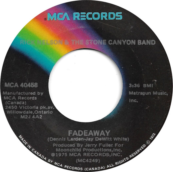 Rick Nelson & The Stone Canyon Band - Rock And Roll Lady (7") (Very Good Plus (VG+)) - Image 2