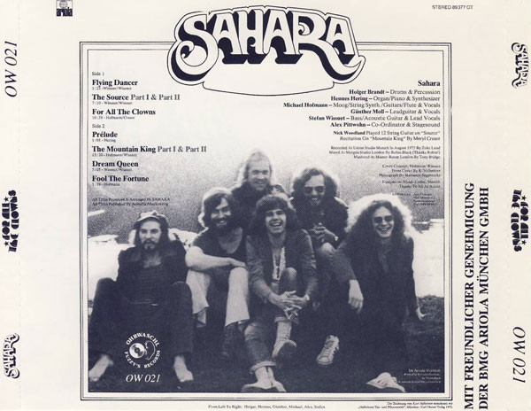 Sahara (7) - For All The Clowns (CD, Album, RE) (Near Mint (NM or M-)) - Image 2