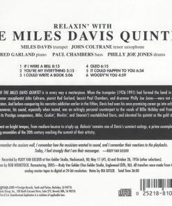 Alternative view of The Miles Davis Quintet - Relaxin' With The Miles Davis Quintet (CD, Album, RE, RM, MCO) (Mint (M))