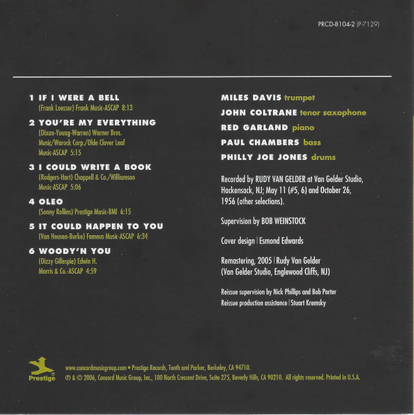 The Miles Davis Quintet - Relaxin' With The Miles Davis Quintet (CD, Album, RE, RM, MCO) (Mint (M)) - Image 4