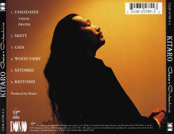 Kitaro - Gaia · Onbashira (CD, Album) (Near Mint (NM or M-)) - Image 2