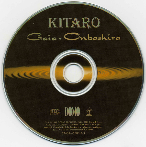 Kitaro - Gaia · Onbashira (CD, Album) (Near Mint (NM or M-)) - Image 3