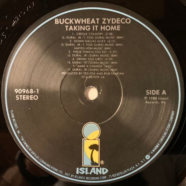 Buckwheat Zydeco - Taking It Home (LP, Album, ARC) (Very Good (VG)) - Image 3