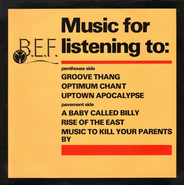 British Electric Foundation - Music For Listening To (12", Album, M/Print) (Very Good Plus (VG+))
