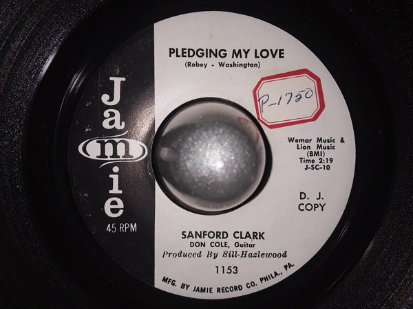Sanford Clark - Go On Home / Pledging My Love (7", Promo) (Very Good (VG)) - Image 2