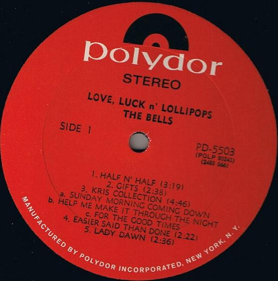 The Bells (2) - Love, Luck N' Lollipops (LP, Album) (Mint (M)) - Image 3