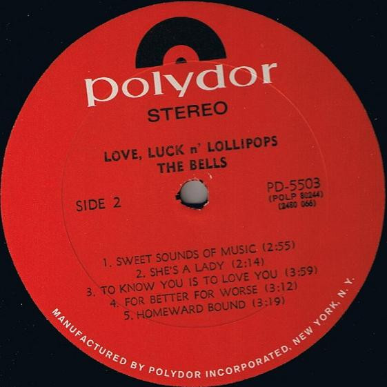 The Bells (2) - Love, Luck N' Lollipops (LP, Album) (Mint (M)) - Image 4