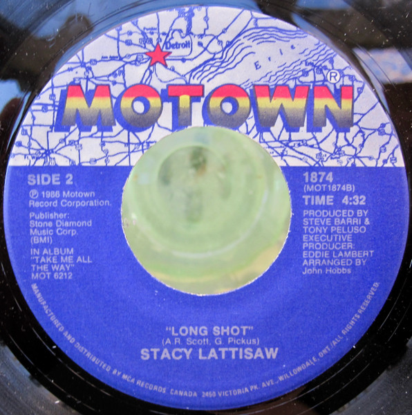 Stacy Lattisaw - Jump Into My Life / Long Shot (7", Single) (Very Good Plus (VG+)) - Image 2