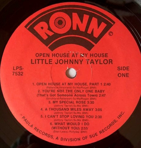 Little Johnny Taylor - Open House At My House (LP, RE) (Near Mint (NM or M-)) - Image 3